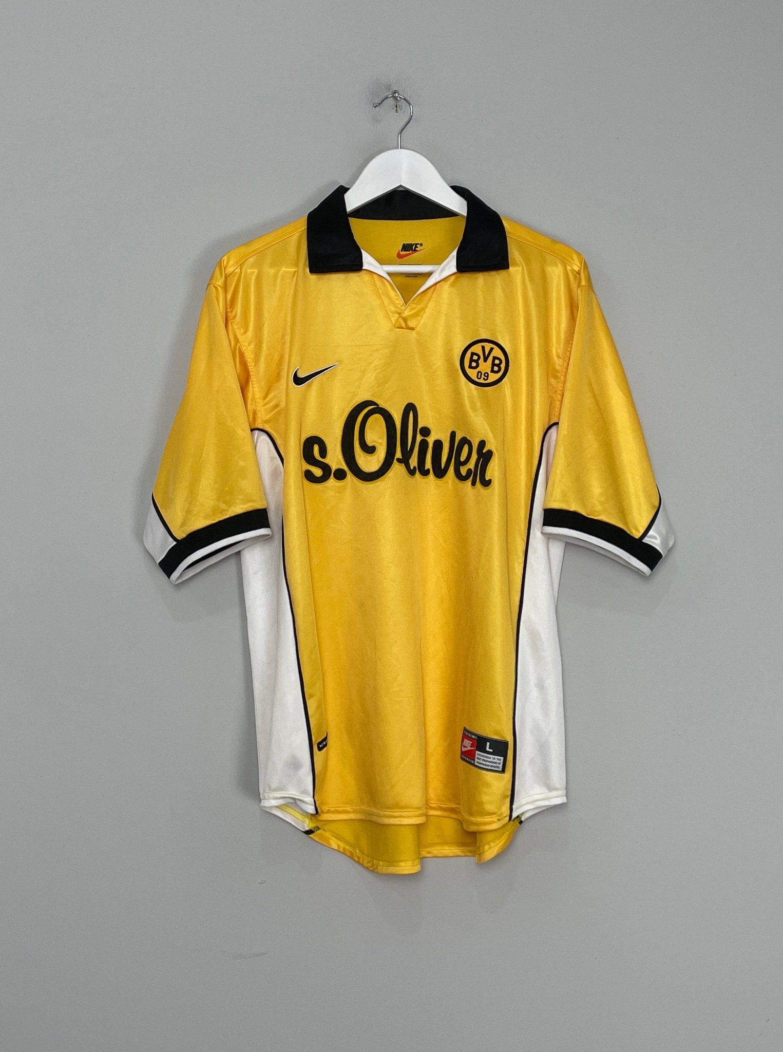 Shop 1998/00 DORTMUND HOME SHIRT (L) NIKE, classic football shirts, vintage football shirts & retro soccer jerseys at Cult Kits
