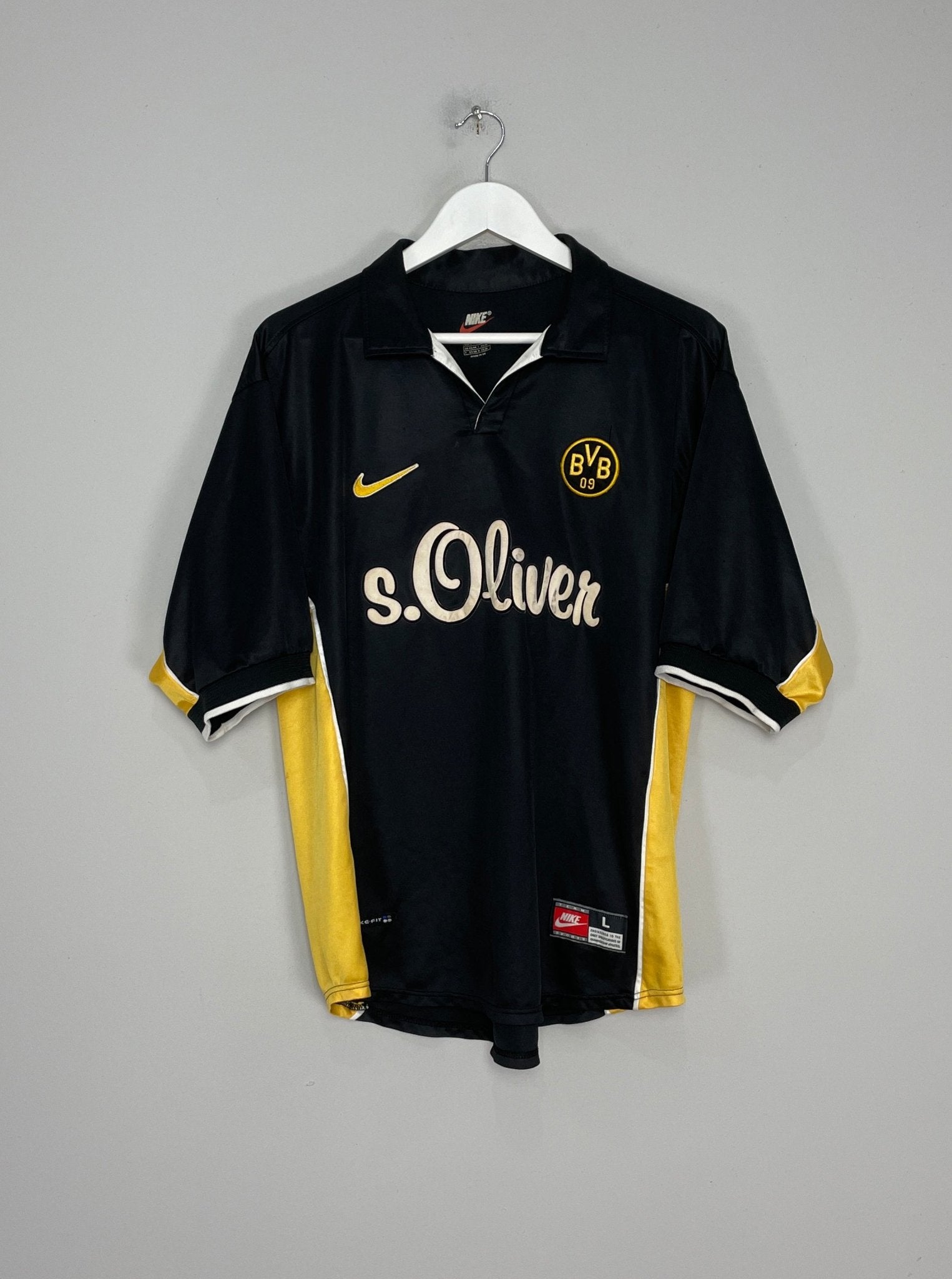 Shop 1998/00 DORTMUND MOLLER #10 AWAY SHIRT (L) NIKE, classic football shirts, vintage football shirts & retro soccer jerseys at Cult Kits