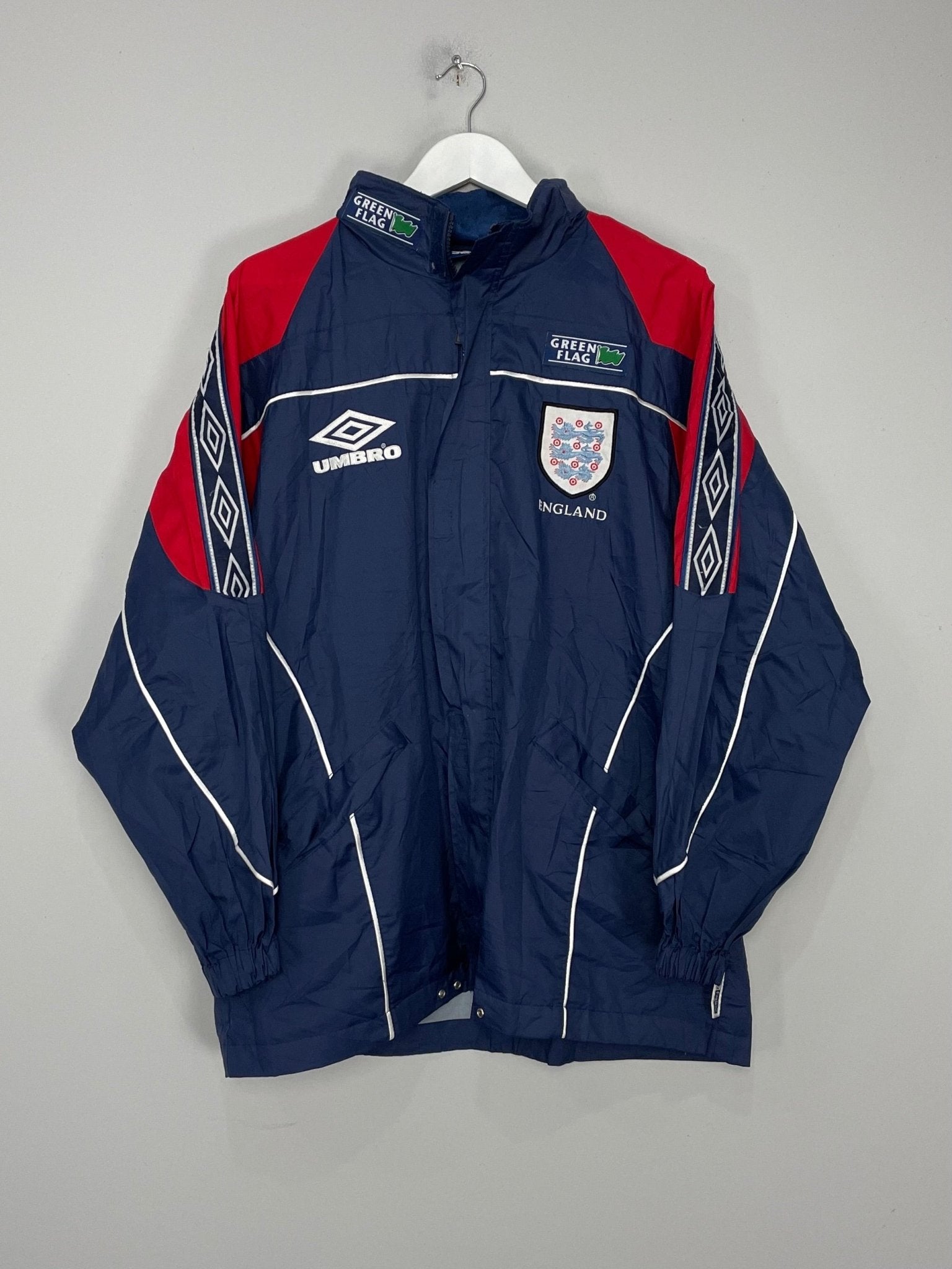 Shop 1998/00 ENGLAND TRACK JACKET (S) UMBRO, classic football shirts, vintage football shirts & retro soccer jerseys at Cult Kits