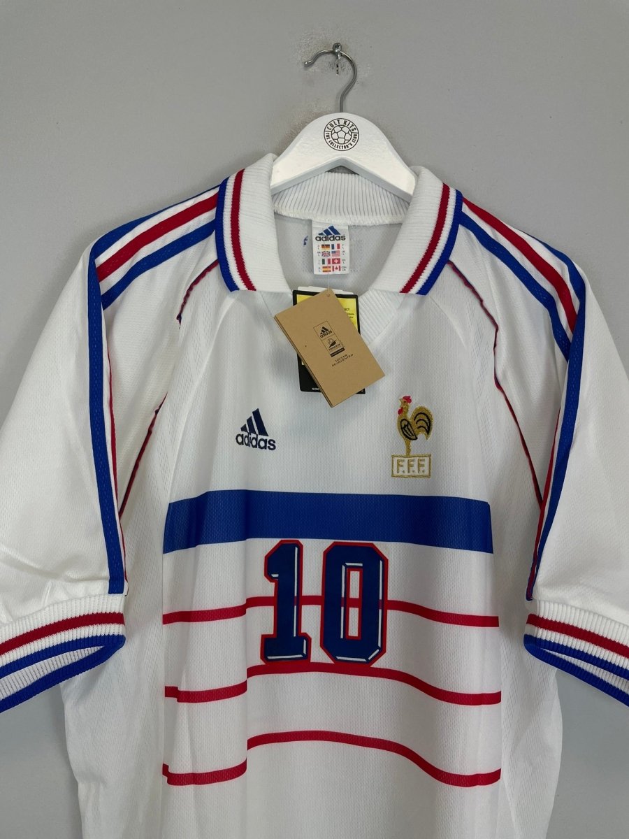 1998/00 FRANCE ZIDANE 10 BNWT** AWAY SHIRT (L) ADIDAS - Cult Kits - Large - Buy Vintage Football Shirts, Authentic Retro Football Shirts For Sale, Classic Football Shirts & Soccer Jersey