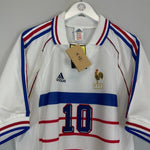1998/00 FRANCE ZIDANE 10 BNWT** AWAY SHIRT (L) ADIDAS - Cult Kits - Large - Buy Vintage Football Shirts, Authentic Retro Football Shirts For Sale, Classic Football Shirts & Soccer Jersey