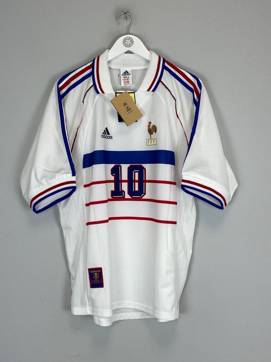 1998/00 FRANCE ZIDANE 10 BNWT** AWAY SHIRT (L) ADIDAS - Cult Kits - Large - Buy Vintage Football Shirts, Authentic Retro Football Shirts For Sale, Classic Football Shirts & Soccer Jersey