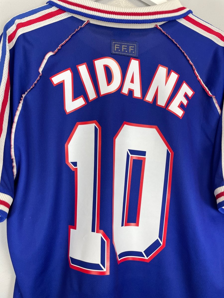 1998/00 FRANCE ZIDANE 10 HOME SHIRT (L) ADIDAS - Cult Kits - Large - Buy Vintage Football Shirts, Authentic Retro Football Shirts For Sale, Classic Football Shirts & Soccer Jersey