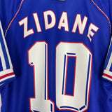 Shop 1998/00 FRANCE ZIDANE #10 HOME SHIRT (L) ADIDAS, classic football shirts, vintage football shirts & retro soccer jerseys at Cult Kits