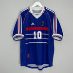 Shop 1998/00 FRANCE ZIDANE #10 HOME SHIRT (L) ADIDAS, classic football shirts, vintage football shirts & retro soccer jerseys at Cult Kits