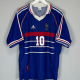 1998/00 FRANCE ZIDANE 10 HOME SHIRT (L) ADIDAS - Cult Kits - Large - Buy Vintage Football Shirts, Authentic Retro Football Shirts For Sale, Classic Football Shirts & Soccer Jersey
