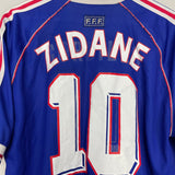 Shop 1998/00 FRANCE ZIDANE #10 HOME SHIRT (L) ADIDAS, classic football shirts, vintage football shirts & retro soccer jerseys at Cult Kits