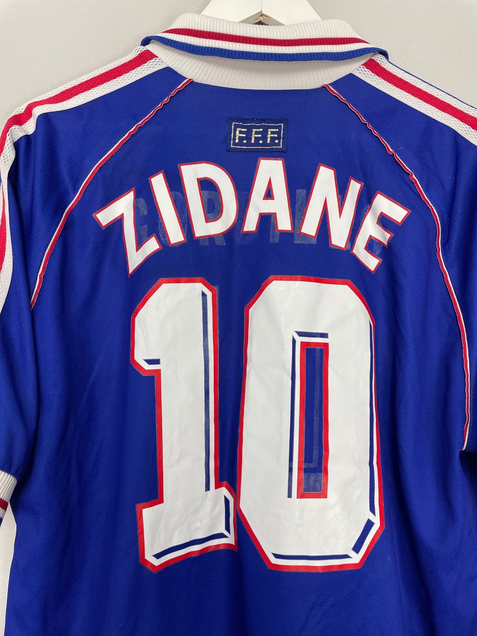 Shop 1998/00 FRANCE ZIDANE #10 HOME SHIRT (L) ADIDAS, classic football shirts, vintage football shirts & retro soccer jerseys at Cult Kits