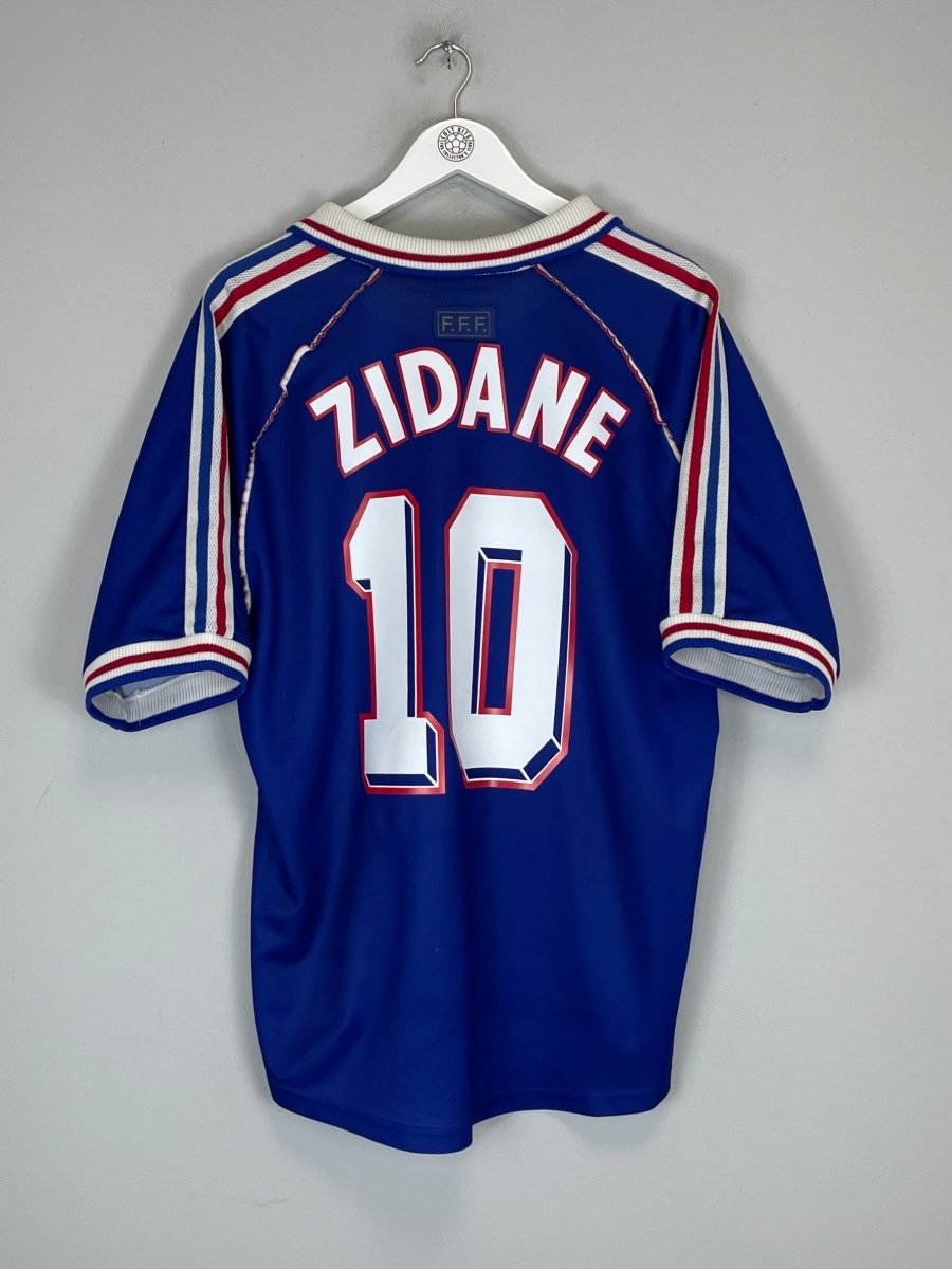 1998/00 FRANCE ZIDANE 10 HOME SHIRT (L) ADIDAS - Cult Kits - Large - Buy Vintage Football Shirts, Authentic Retro Football Shirts For Sale, Classic Football Shirts & Soccer Jersey