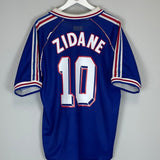 1998/00 FRANCE ZIDANE 10 HOME SHIRT (L) ADIDAS - Cult Kits - Large - Buy Vintage Football Shirts, Authentic Retro Football Shirts For Sale, Classic Football Shirts & Soccer Jersey