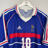 1998/00 FRANCE ZIDANE 10 HOME SHIRT (L) ADIDAS - Cult Kits - Large - Buy Vintage Football Shirts, Authentic Retro Football Shirts For Sale, Classic Football Shirts & Soccer Jersey