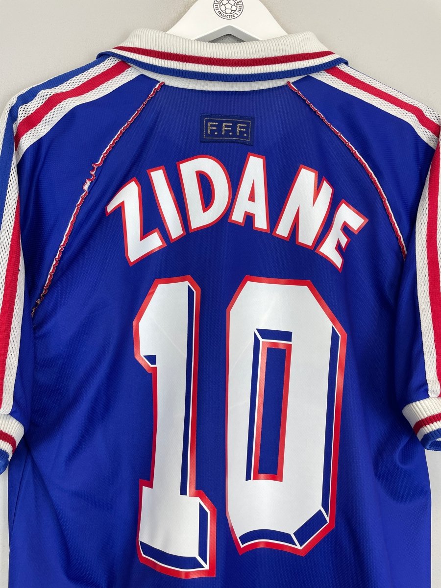 1998/00 FRANCE ZIDANE 10 HOME SHIRT (M) ADIDAS - Cult Kits - Medium - Buy Vintage Football Shirts, Authentic Retro Football Shirts For Sale, Classic Football Shirts & Soccer Jersey