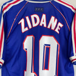 1998/00 FRANCE ZIDANE 10 HOME SHIRT (M) ADIDAS - Cult Kits - Medium - Buy Vintage Football Shirts, Authentic Retro Football Shirts For Sale, Classic Football Shirts & Soccer Jersey