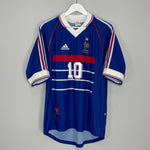 Shop 1998/00 FRANCE ZIDANE #10 HOME SHIRT (M) ADIDAS, classic football shirts, vintage football shirts & retro soccer jerseys at Cult Kits