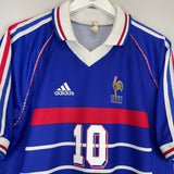 1998/00 FRANCE ZIDANE 10 HOME SHIRT (M) ADIDAS - Cult Kits - Medium - Buy Vintage Football Shirts, Authentic Retro Football Shirts For Sale, Classic Football Shirts & Soccer Jersey