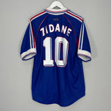 Shop 1998/00 FRANCE ZIDANE #10 HOME SHIRT (M) ADIDAS, classic football shirts, vintage football shirts & retro soccer jerseys at Cult Kits