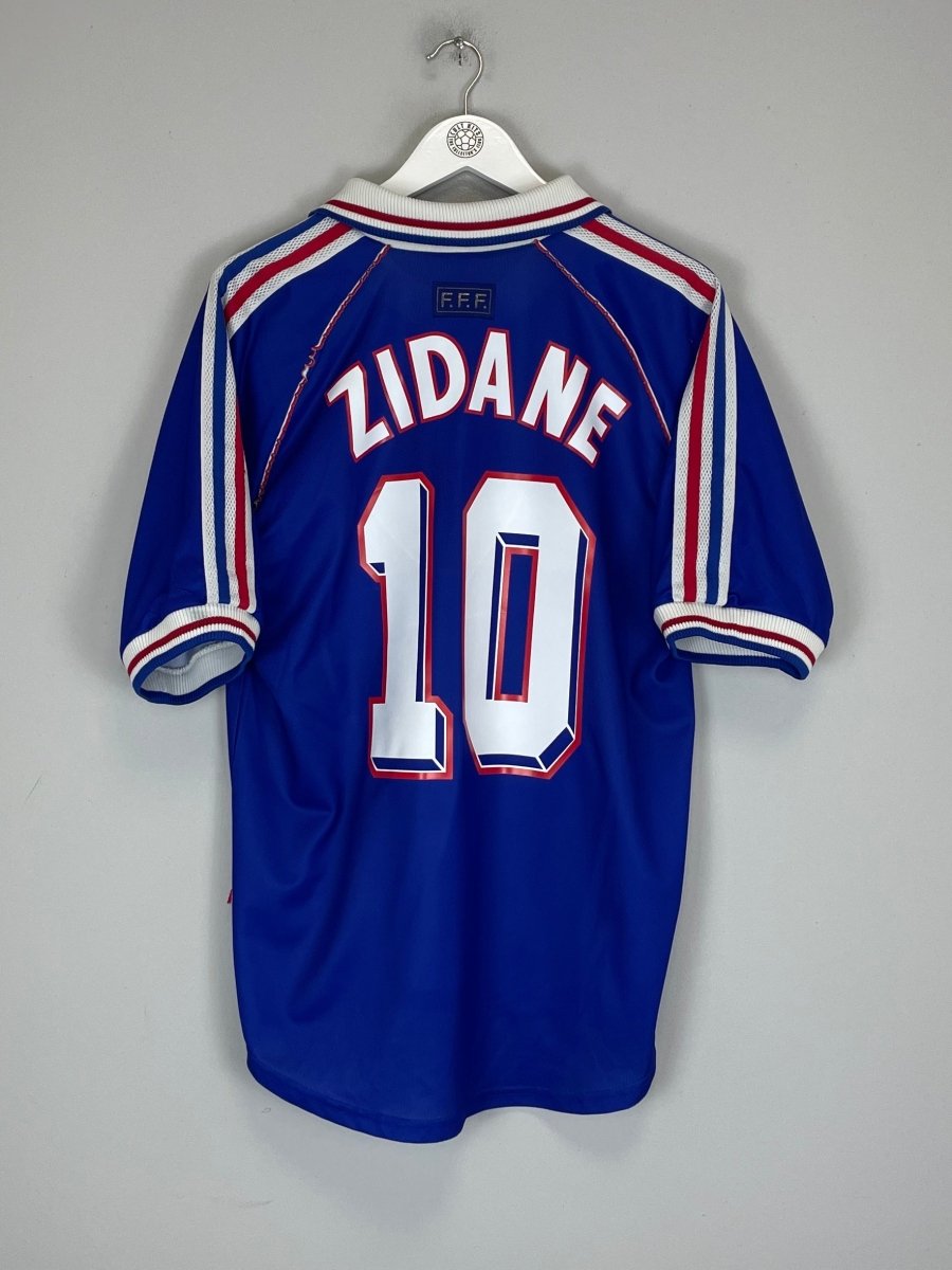 1998/00 FRANCE ZIDANE 10 HOME SHIRT (M) ADIDAS - Cult Kits - Medium - Buy Vintage Football Shirts, Authentic Retro Football Shirts For Sale, Classic Football Shirts & Soccer Jersey