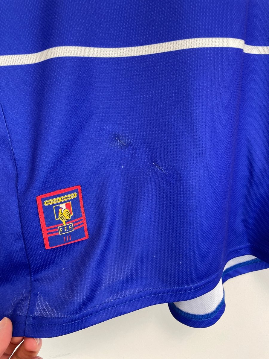 1998/00 FRANCE ZIDANE 10 HOME SHIRT (M) ADIDAS - Cult Kits - Medium - Buy Vintage Football Shirts, Authentic Retro Football Shirts For Sale, Classic Football Shirts & Soccer Jersey