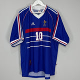 Shop 1998/00 FRANCE ZIDANE #10 HOME SHIRT (XL) ADIDAS, classic football shirts, vintage football shirts & retro soccer jerseys at Cult Kits