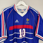 Shop 1998/00 FRANCE ZIDANE #10 HOME SHIRT (XL) ADIDAS, classic football shirts, vintage football shirts & retro soccer jerseys at Cult Kits