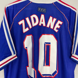 Shop 1998/00 FRANCE ZIDANE #10 HOME SHIRT (XL) ADIDAS, classic football shirts, vintage football shirts & retro soccer jerseys at Cult Kits