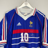 Shop 1998/00 FRANCE ZIDANE #10 *SPECIAL* HOME SHIRT (XL) ADIDAS, classic football shirts, vintage football shirts & retro soccer jerseys at Cult Kits