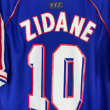 Shop 1998/00 FRANCE ZIDANE #10 *SPECIAL* HOME SHIRT (XL) ADIDAS, classic football shirts, vintage football shirts & retro soccer jerseys at Cult Kits