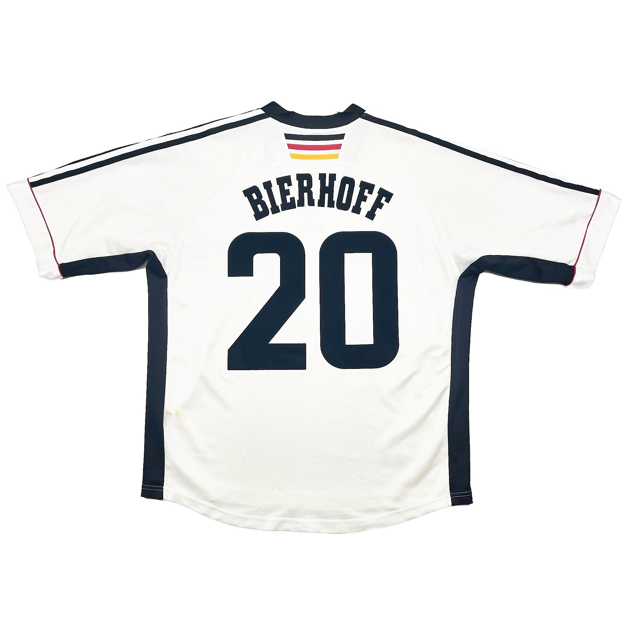 Buy 1998/00 Germany Bierhoff 20 Home Shirt (L) Adidas ~ Free worldwide shipping available ~ Authentic Vintage Football Shirts from Cult Kits
