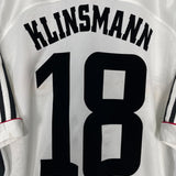 Shop 1998/00 GERMANY KLINSMANN #18 HOME SHIRT (L) ADIDAS, classic football shirts, vintage football shirts & retro soccer jerseys at Cult Kits