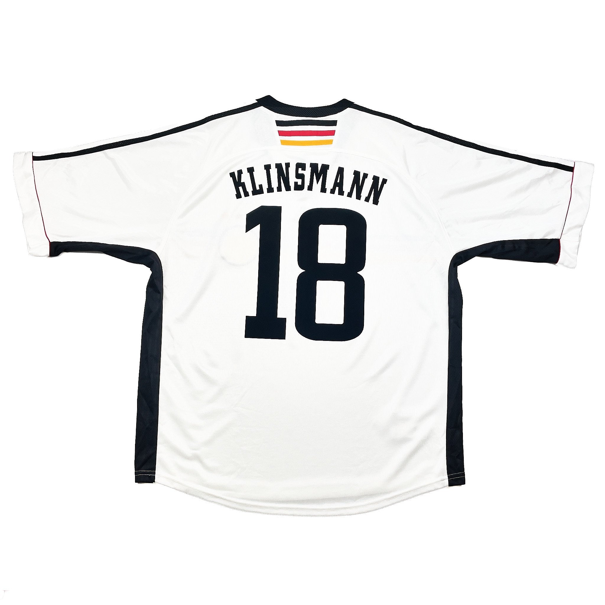 Buy 1998/00 Germany Klinsmann 18 Home Shirt (XL) Adidas ~ Free worldwide shipping ~ Authentic Vintage Football Shirts from Cult Kits