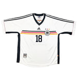 Buy 1998/00 Germany Klinsmann 18 Home Shirt (XL) Adidas ~ Free worldwide shipping ~ Authentic Vintage Football Shirts from Cult Kits