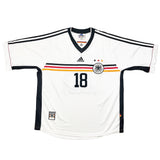 Buy 1998/00 Germany Klinsmann 18 Home Shirt (XL) Adidas ~ Free worldwide shipping ~ Authentic Vintage Football Shirts from Cult Kits