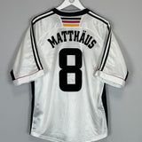 Shop 1998/00 GERMANY MATTHAUS #8 HOME SHIRT (L) ADIDAS, classic football shirts, vintage football shirts & retro soccer jerseys at Cult Kits