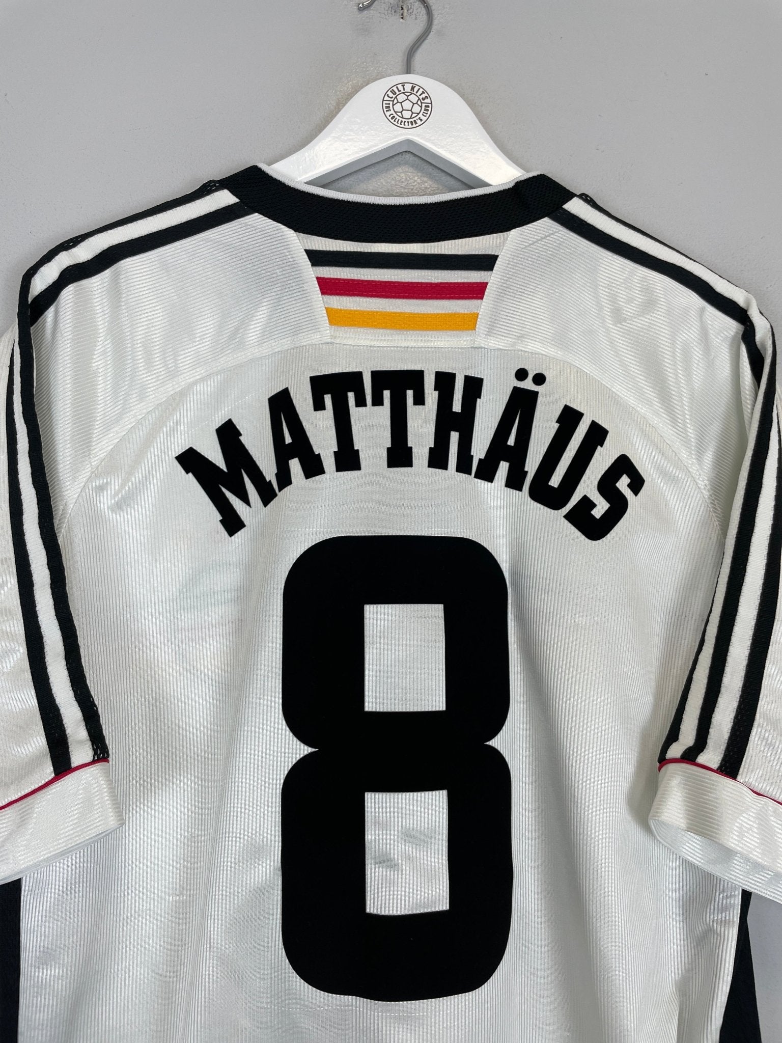 Shop 1998/00 GERMANY MATTHAUS #8 HOME SHIRT (L) ADIDAS, classic football shirts, vintage football shirts & retro soccer jerseys at Cult Kits