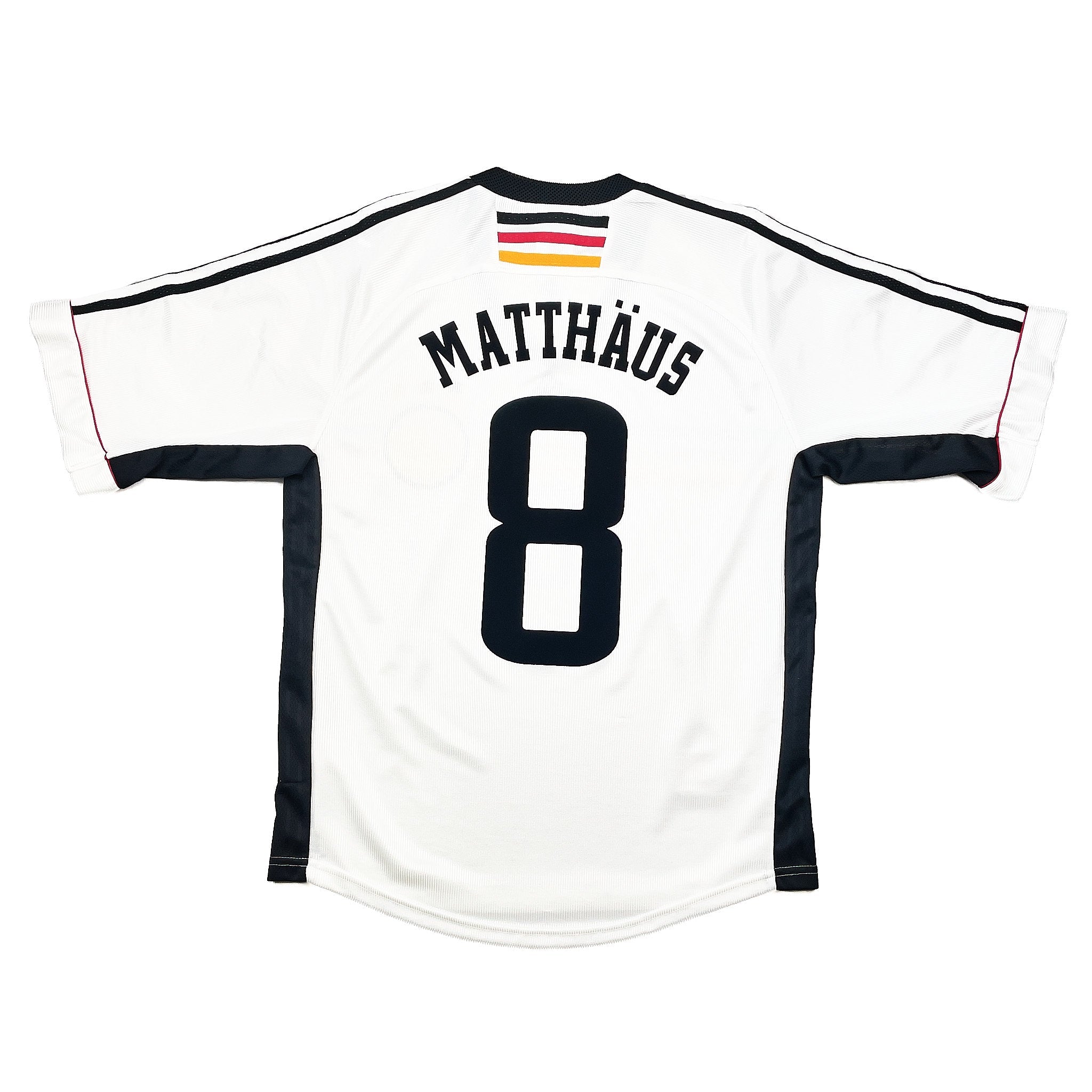 Buy 1998/00 Germany Matthaus 8 Home Shirt (S) Adidas ~ Free worldwide shipping ~ Authentic Vintage Football Shirts from Cult Kits