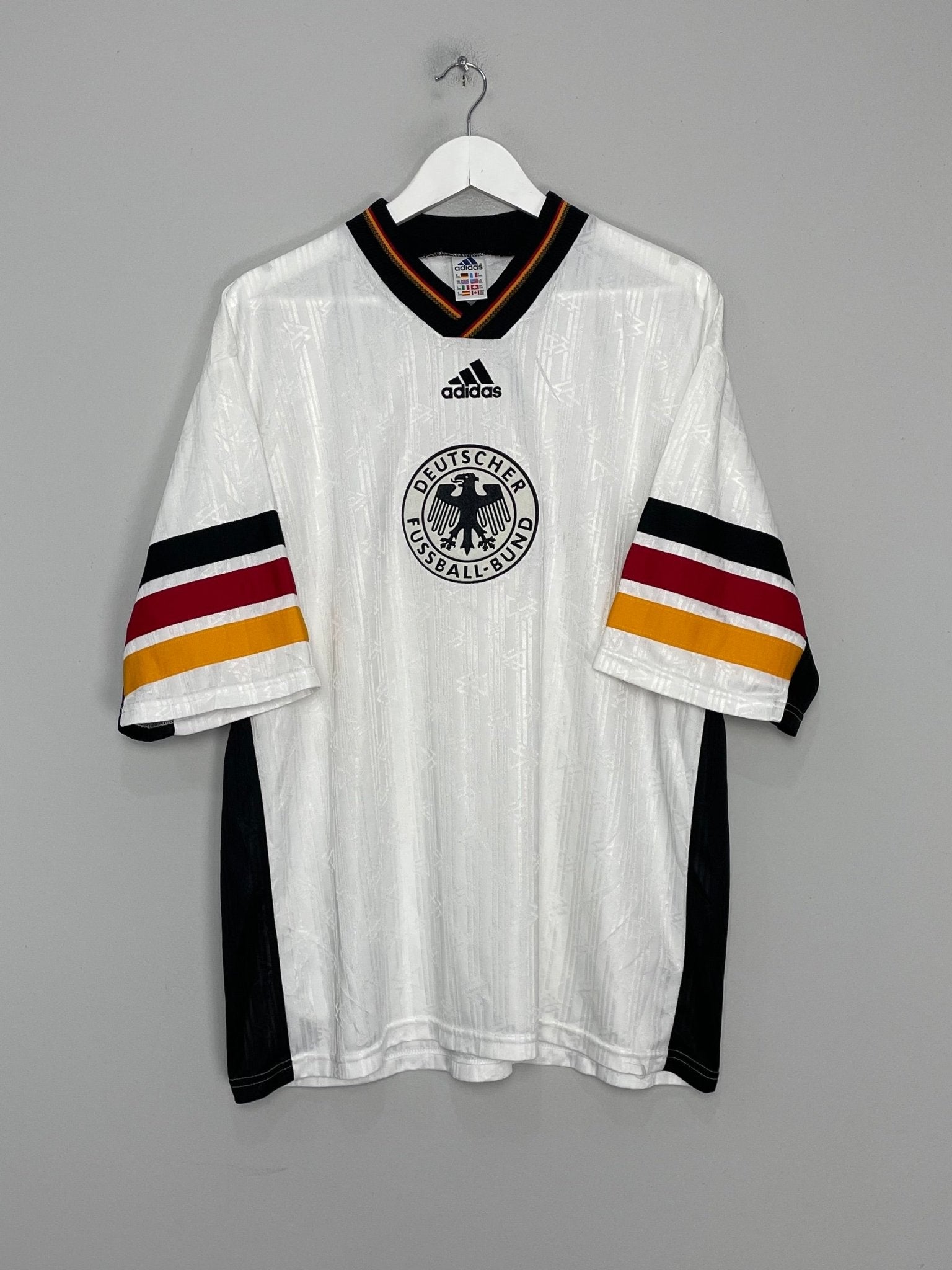 Shop 1998/00 GERMANY TRAINING SHIRT (XXL) ADIDAS, classic football shirts, vintage football shirts & retro soccer jerseys at Cult Kits