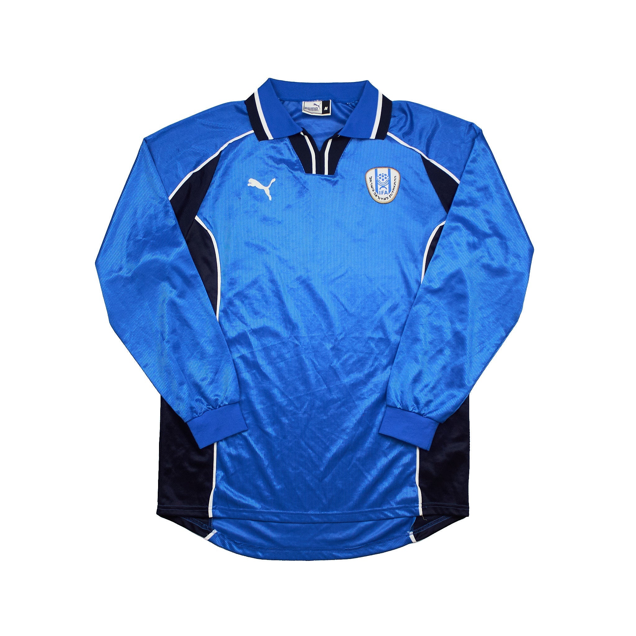 Buy 1998/00 Israel L/S Home Shirt (M) Puma ~ Free worldwide shipping ~ Authentic Vintage Football Shirts from Cult Kits