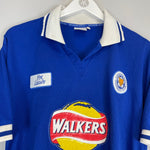 Shop 1998/00 LEICESTER CITY #16 HOME SHIRT (M) FOX LEISURE, classic football shirts, vintage football shirts & retro soccer jerseys at Cult Kits