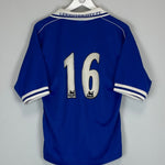 Shop 1998/00 LEICESTER CITY #16 HOME SHIRT (M) FOX LEISURE, classic football shirts, vintage football shirts & retro soccer jerseys at Cult Kits