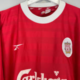 Shop 1998/00 LIVERPOOL HOME SHIRT (L) REEBOK, classic football shirts, vintage football shirts & retro soccer jerseys at Cult Kits