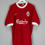 Shop 1998/00 LIVERPOOL HOME SHIRT (L) REEBOK, classic football shirts, vintage football shirts & retro soccer jerseys at Cult Kits