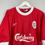 Shop 1998/00 LIVERPOOL HOME SHIRT (L) REEBOK, classic football shirts, vintage football shirts & retro soccer jerseys at Cult Kits