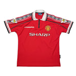 Buy 1998/00 Manchester United Beckham 7 Home Shirt (L) Umbro ~ Free worldwide shipping ~ Authentic Vintage Football Shirts from Cult Kits