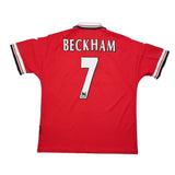 Buy 1998/00 Manchester United Beckham 7 Home Shirt (L) Umbro ~ Free worldwide shipping ~ Authentic Vintage Football Shirts from Cult Kits