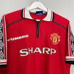 Shop 1998/00 MANCHESTER UNITED BECKHAM #7 HOME SHIRT (L) UMBRO, classic football shirts, vintage football shirts & retro soccer jerseys at Cult Kits