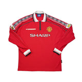 Buy 1998/00 Manchester United Beckham 7 L/S Home Shirt (XL) Umbro ~ Free worldwide shipping ~ Authentic Vintage Football Shirts from Cult Kits