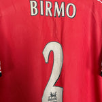 Shop 1998/00 MANCHESTER UNITED BIRMO #2 HOME SHIRT (XL) UMBRO, classic football shirts, vintage football shirts & retro soccer jerseys at Cult Kits