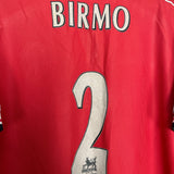 Shop 1998/00 MANCHESTER UNITED BIRMO #2 HOME SHIRT (XL) UMBRO, classic football shirts, vintage football shirts & retro soccer jerseys at Cult Kits