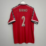 Shop 1998/00 MANCHESTER UNITED BIRMO #2 HOME SHIRT (XL) UMBRO, classic football shirts, vintage football shirts & retro soccer jerseys at Cult Kits