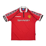 Buy 1998/00 MANCHESTER UNITED KEANE 16 HOME SHIRT (M) UMBRO ~ Free worldwide shipping available ~ Authentic Vintage Football Shirts from Cult Kits